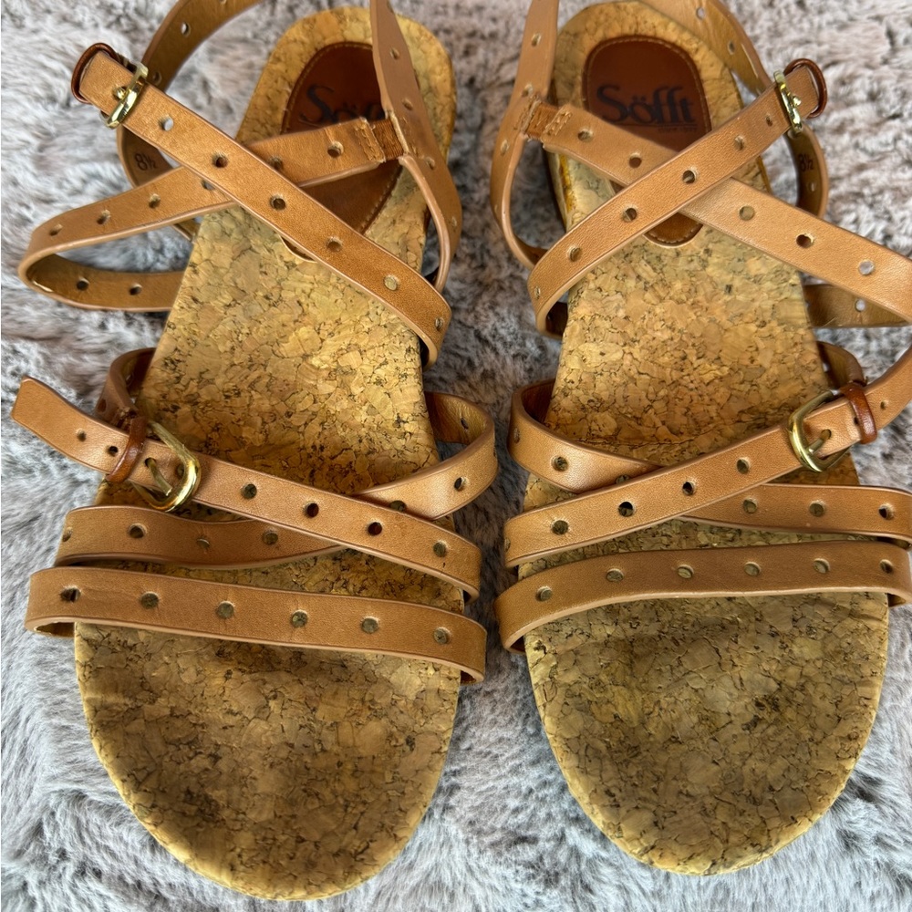 Sofft Womens Malana Leather Strap Comfort Flat Sandals- Sz 8.5 - Picture 8 of 9